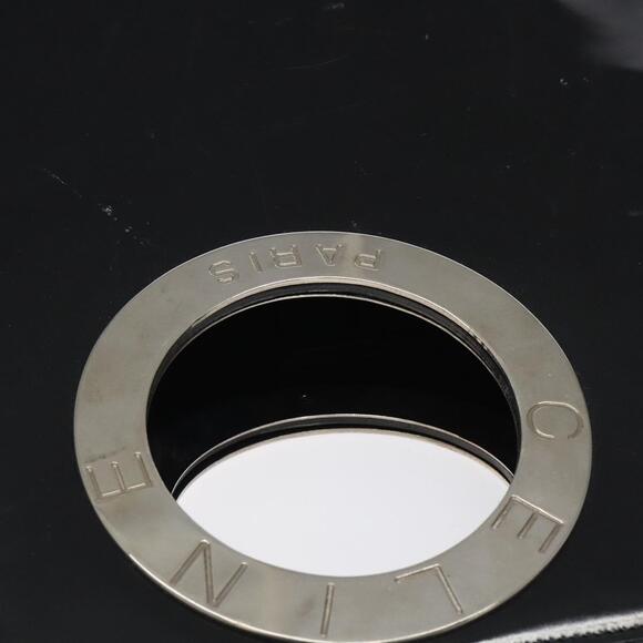 CELINE Hand Bag Enamel Black Silver - Picture 7 of 12